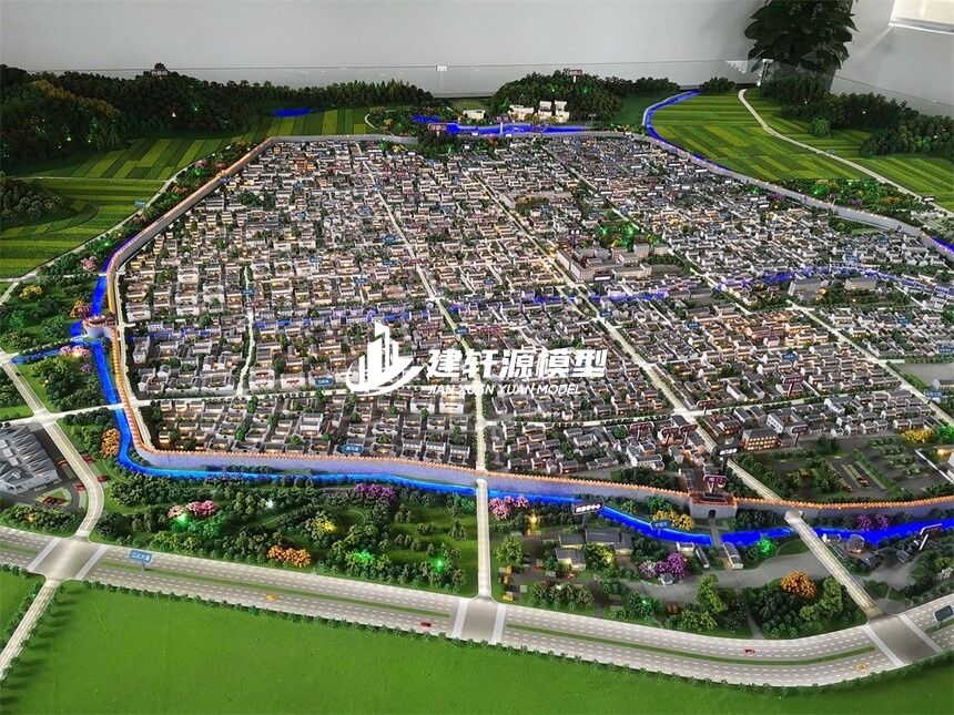 岑溪城市规划模型