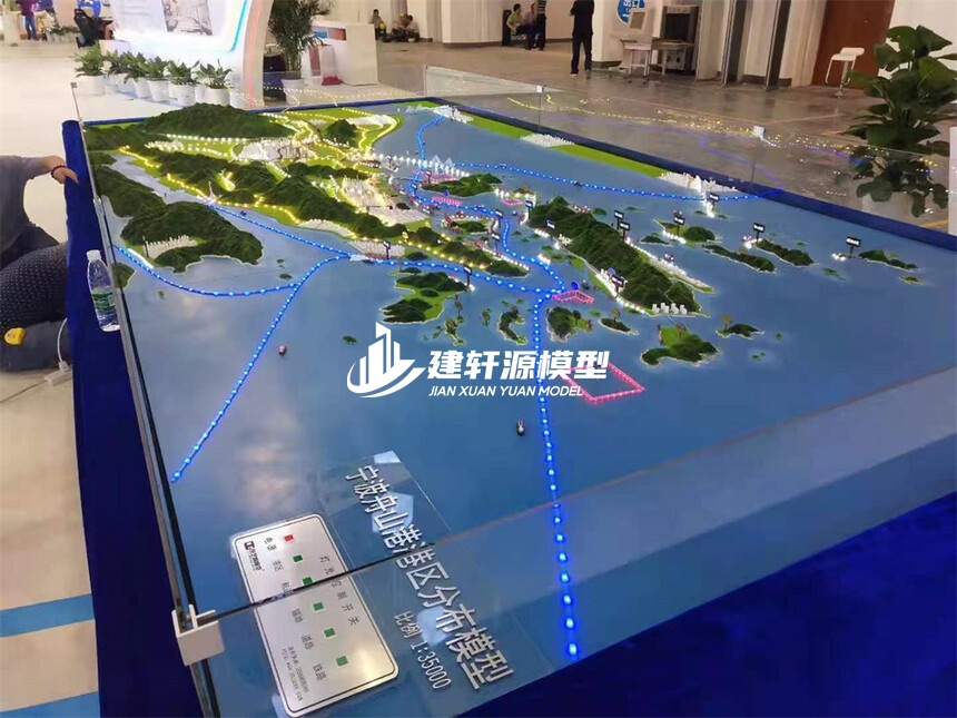 岑溪地形地貌模型