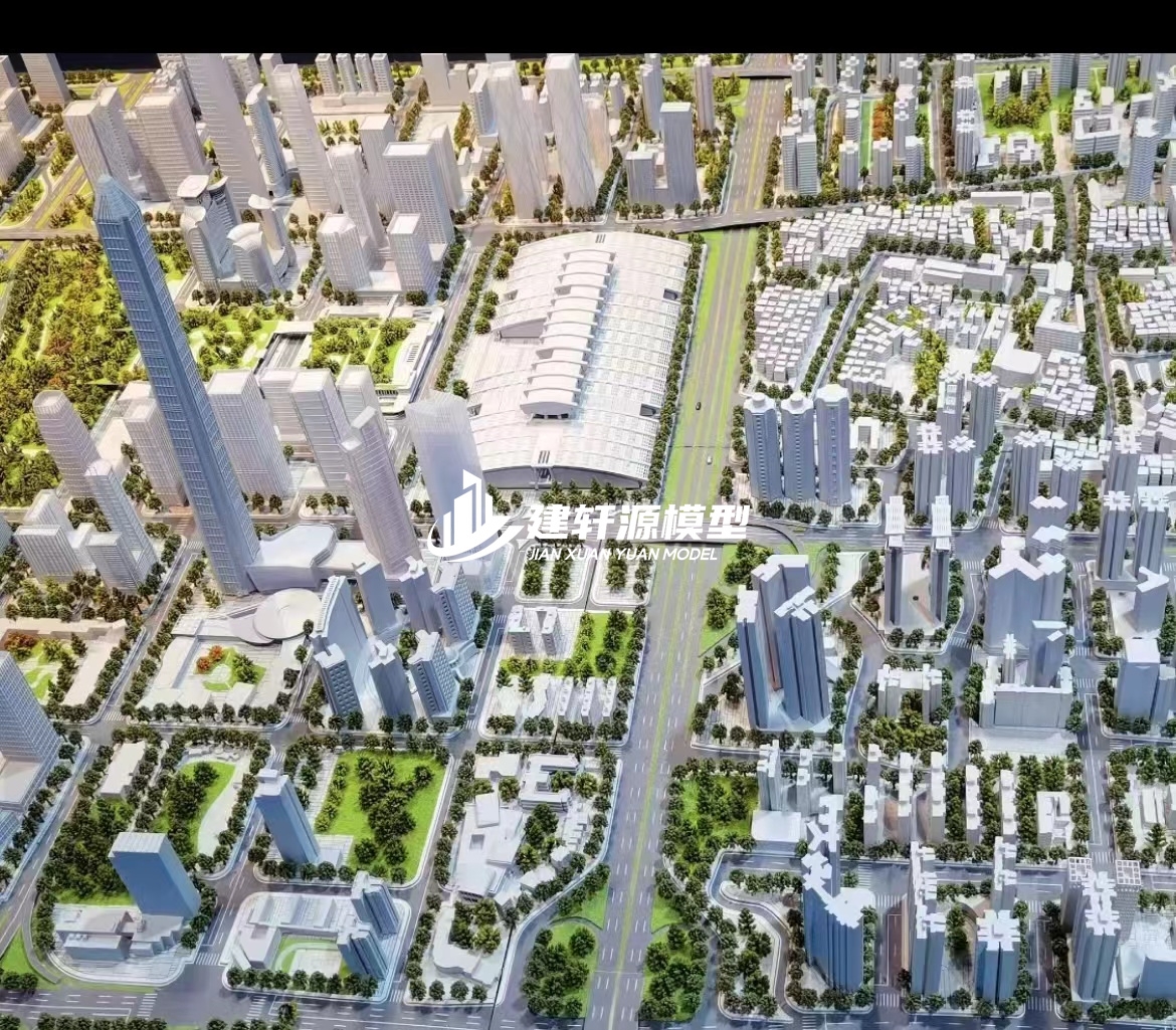 岑溪城市规划模型