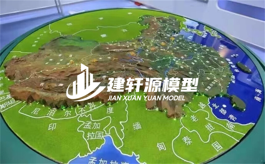 岑溪地形模型制作